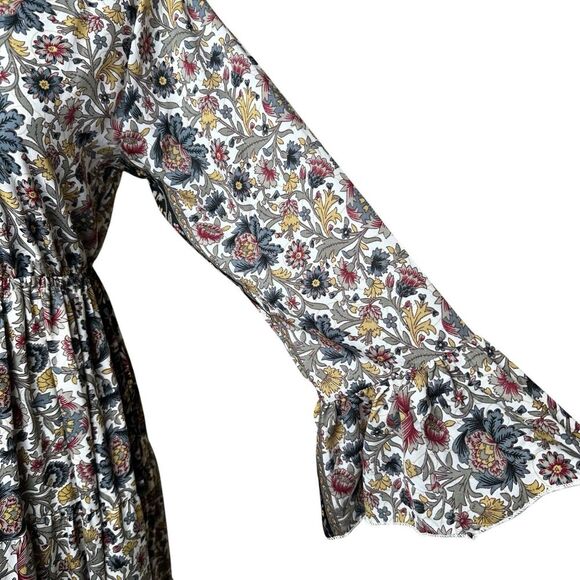 Chaudry Boho Floral Maxi Dress M | Cottagecore Fairycore Peasant Renaissance - Picture 5 of 10